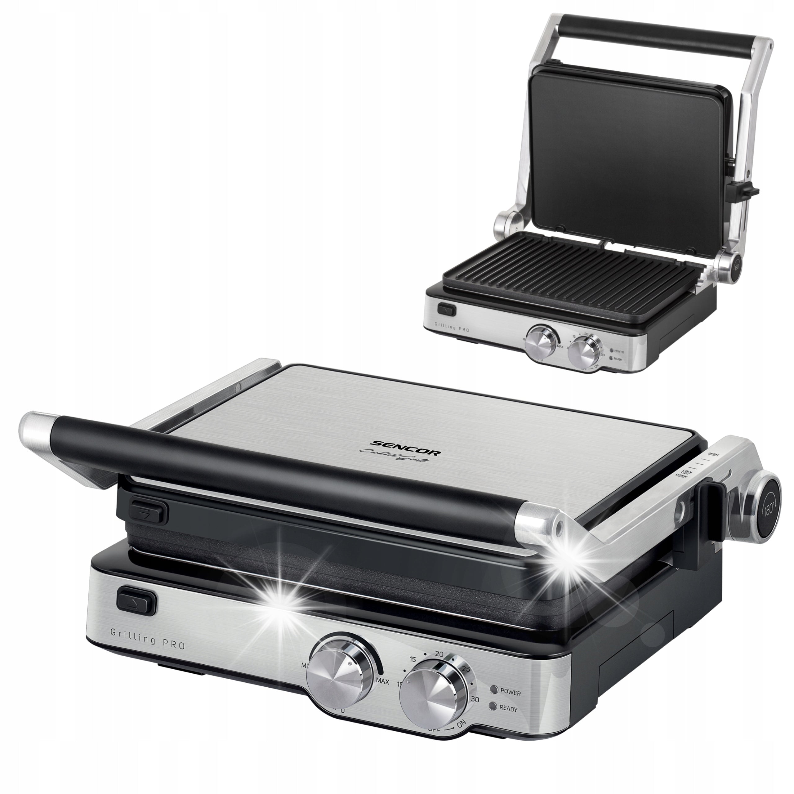 Electric Contact Grill Lockable SENCOR 2000W CoolTouch with Thermostat