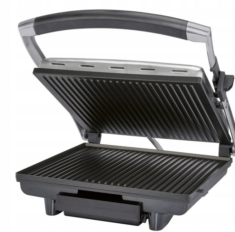 Electric Contact Grill Panini Toaster 2000 W SilverCrest SPM 2000 Temperature control not specified