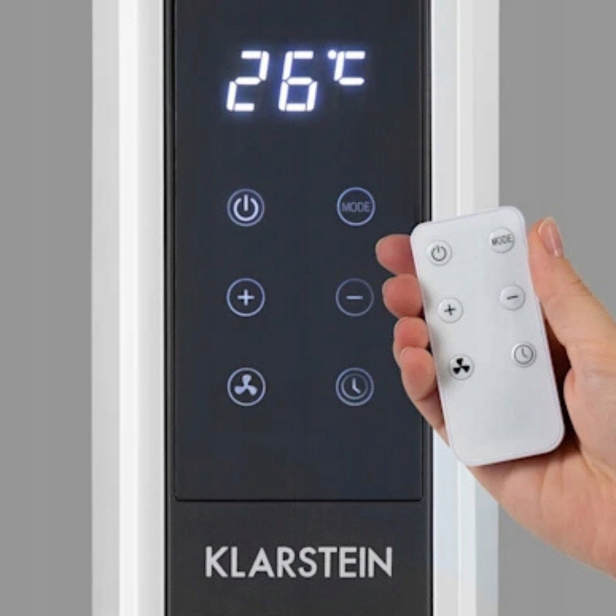 Electric Convection Heater Klarstein 10035034 Remote Control Timer White 2000W Heating power 2000 W