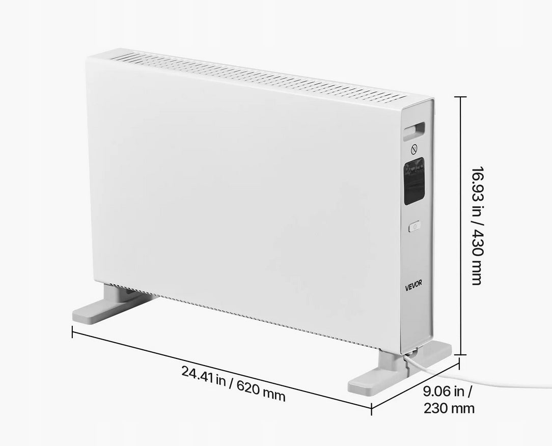 Electric Convector Heater 2000W Remote Control Timer For Home Office Brand no brand