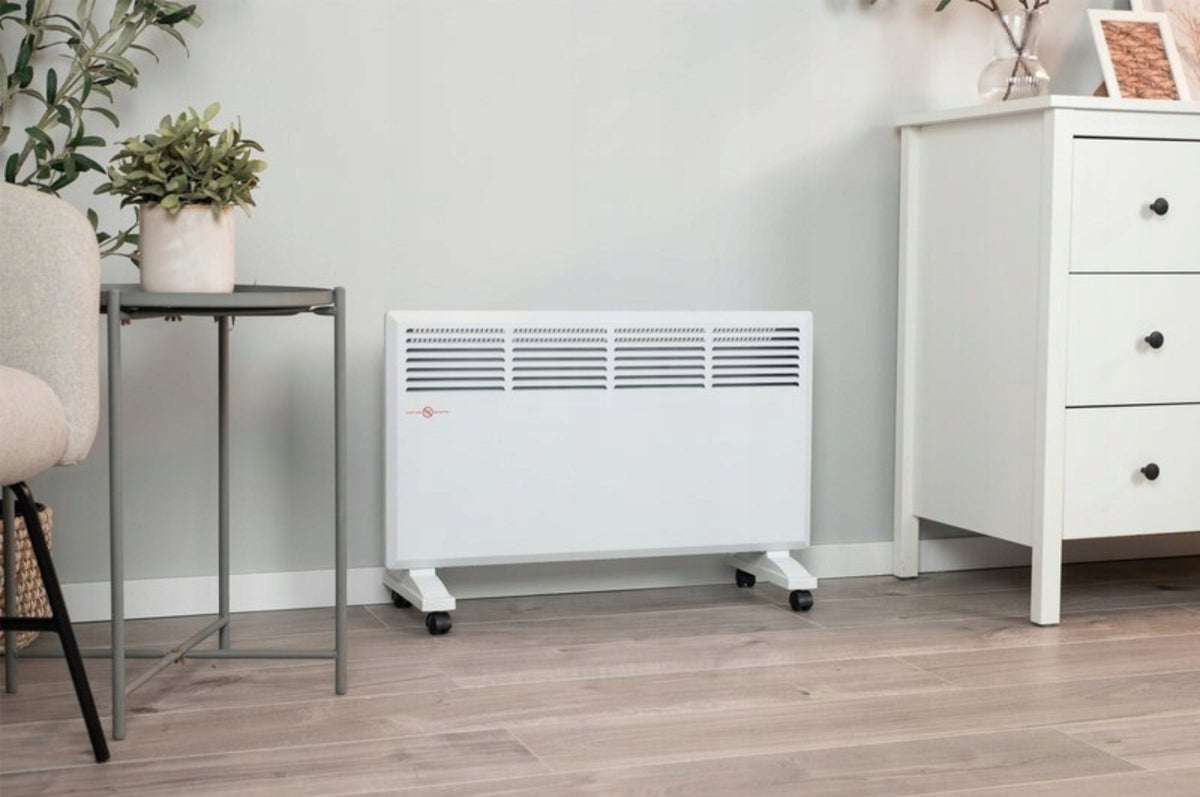 Electric Convector Heater Energy Saving With Thermostat 2000W White Brand no brand