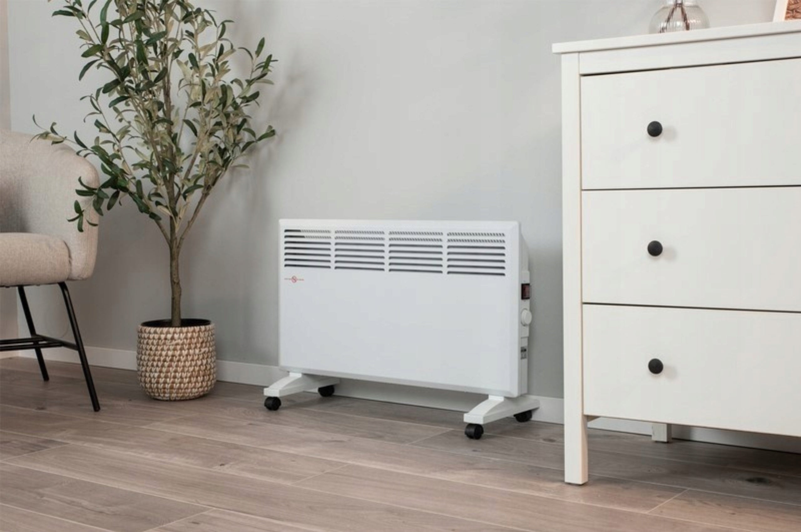Electric Convector Heater Energy Saving With Thermostat 2000W White Packaging status original