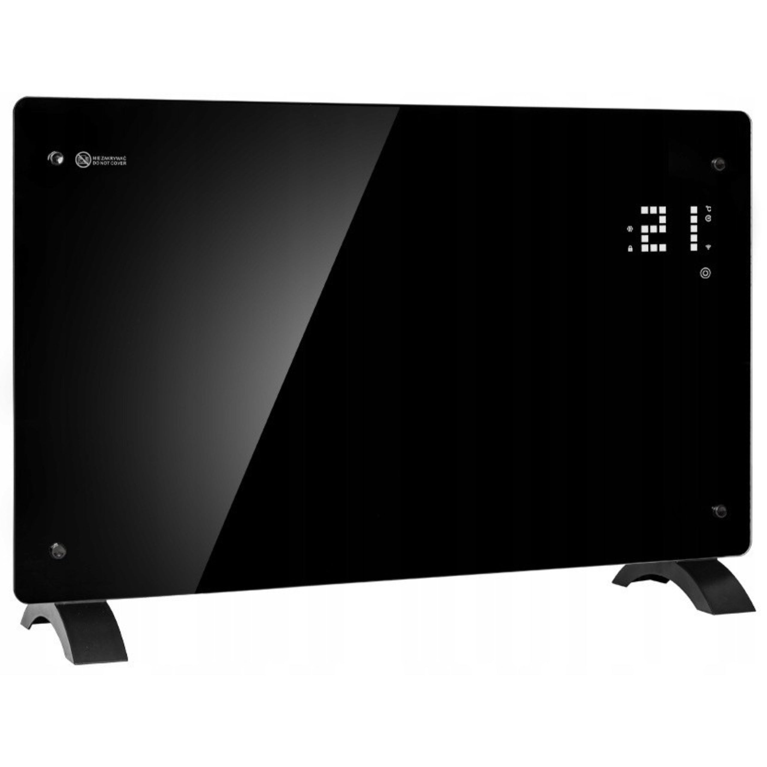 Electric Convector Heater Programmable Glass WiFi 2500 W Black Brand no brand