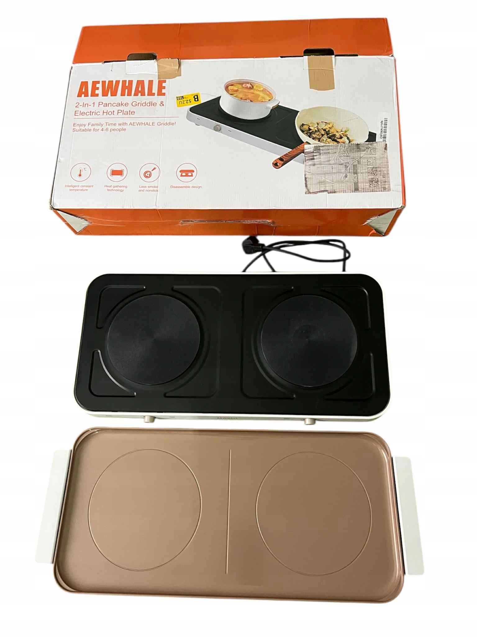 Electric Cooker Grill Plate AEWHALE 2in1 Brand no brand