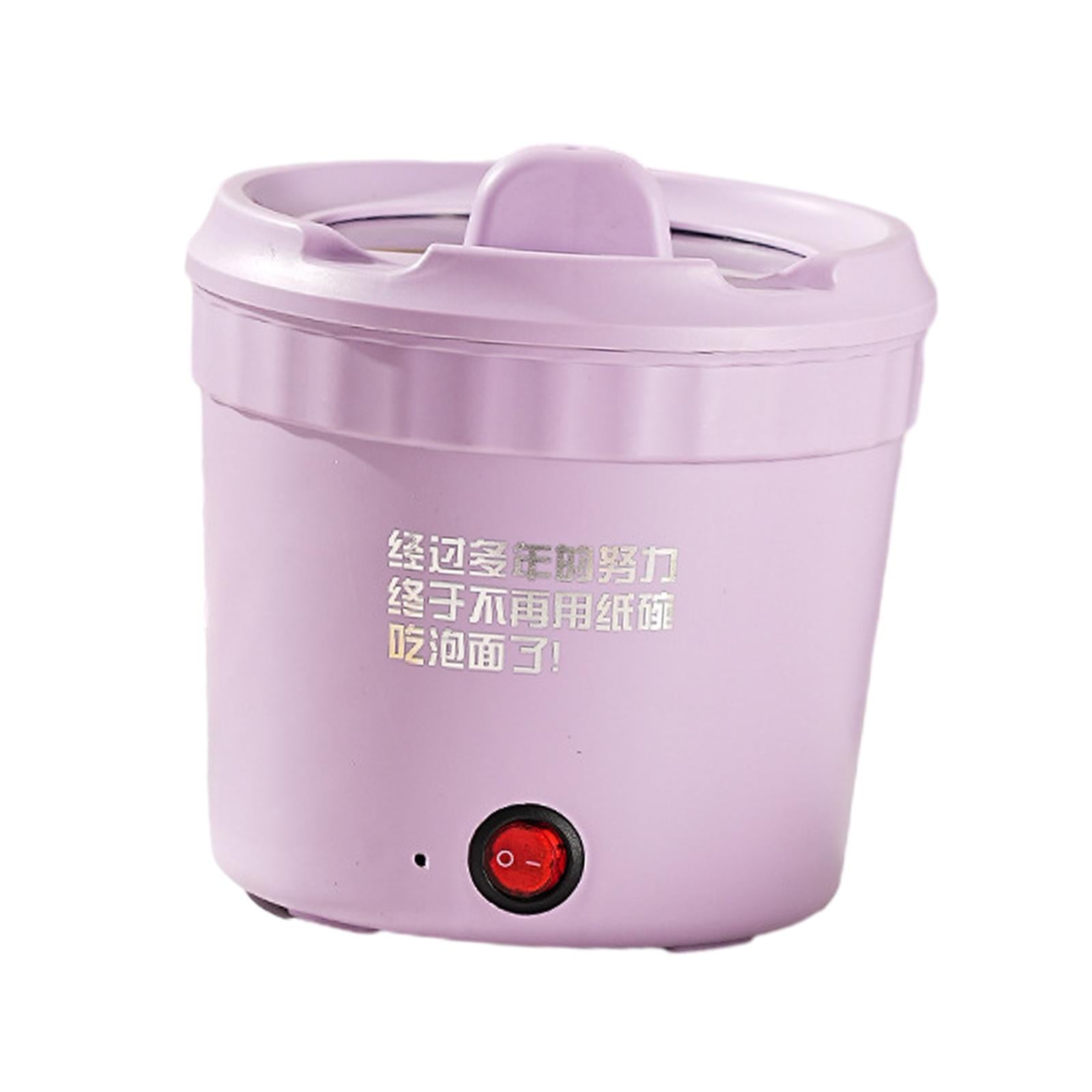Electric Cooking Pot Nonstick Multifunctional Double Violet 1.2L Upgraded Dominant color other