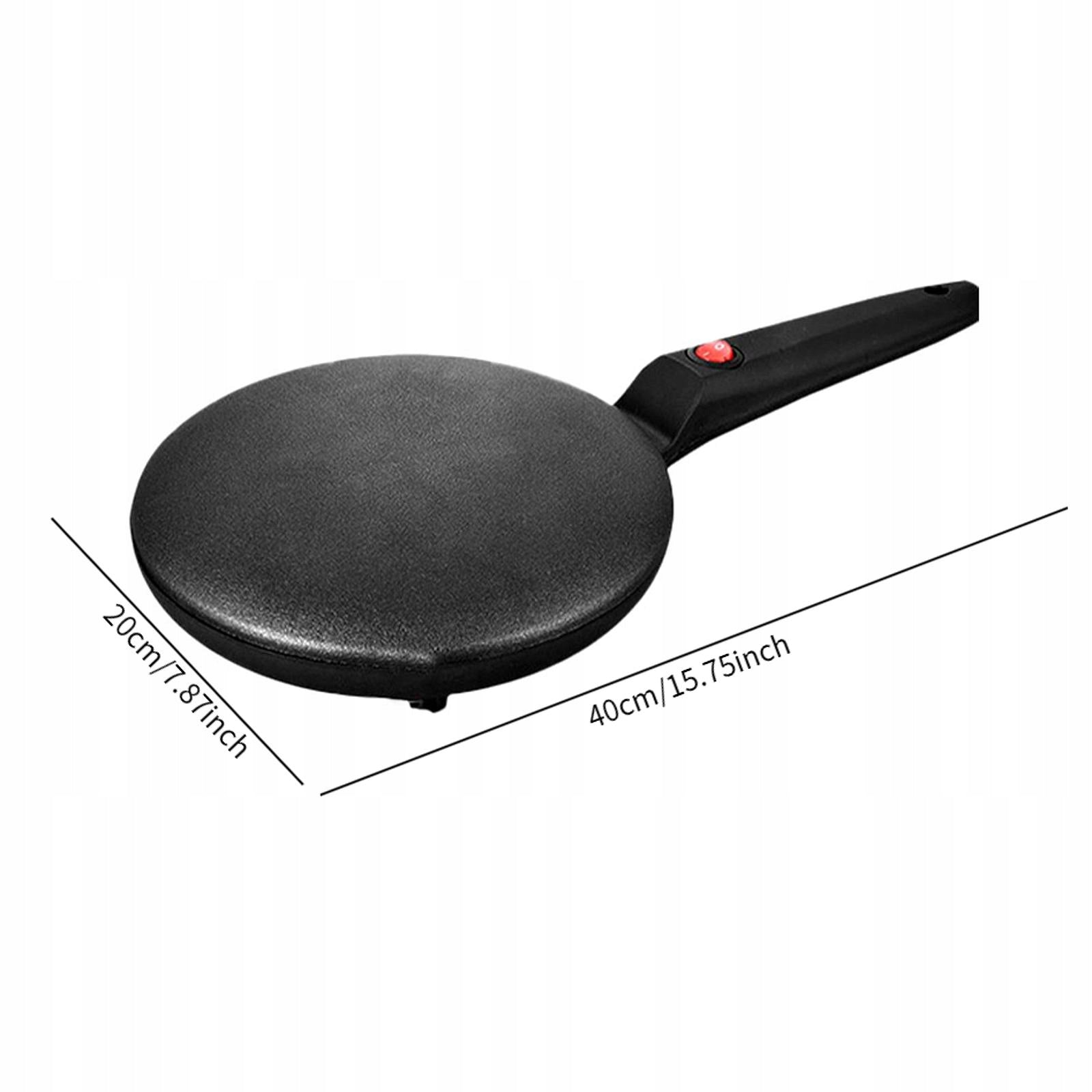 Electric Crepe Machine Portable Household,Nonstick,Compact Breakfast Black Power rating 1.1 W