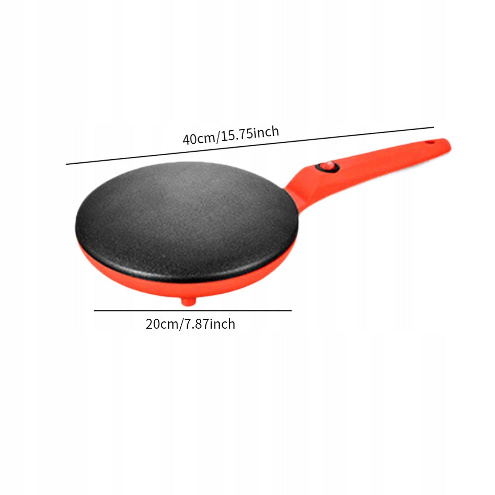 Electric Crepe Machine Portable Household,Nonstick,Compact Breakfast Red Packaging status original
