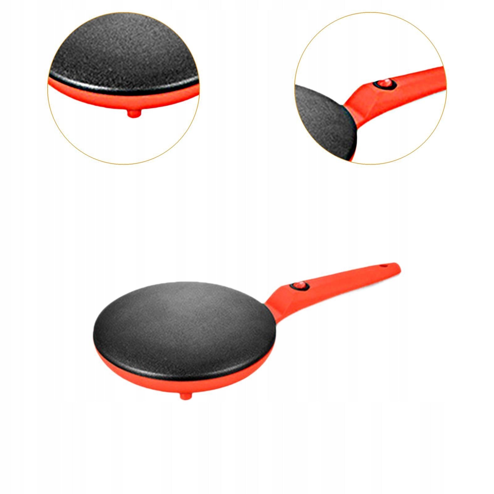 Electric Crepe Machine Portable Household,Nonstick,Compact Breakfast Red Power rating 1.1 W
