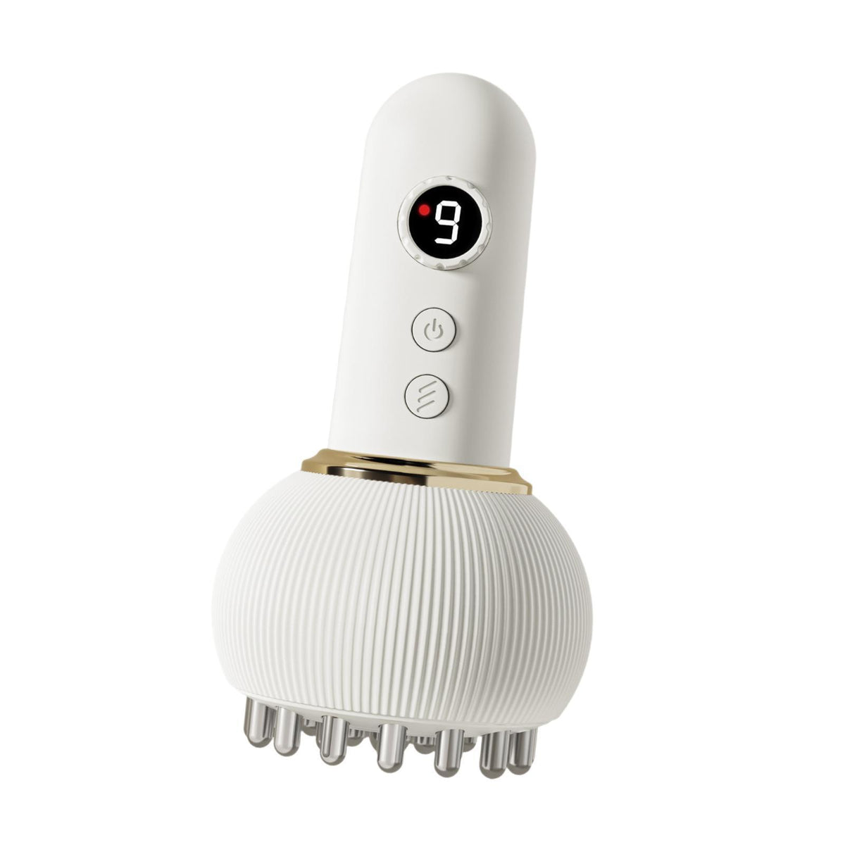 Electric Cupping Massager Gua Sha Home Use 9 Adjustable Levels Beige Medical device no