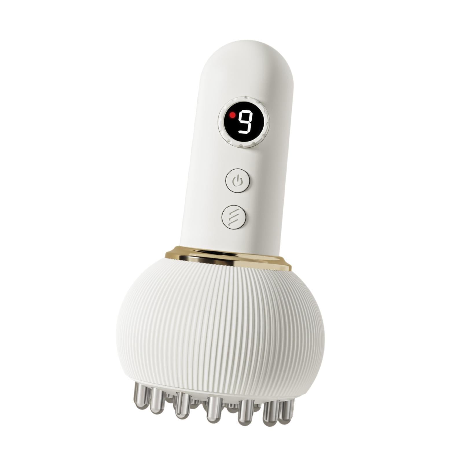 Electric Cupping Massager Gua Sha Home Use 9 Adjustable Levels Beige Medical device no