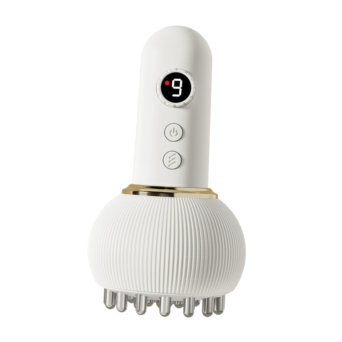 Electric Cupping Massager Gua Sha Home Use 9 Adjustable Levels Beige