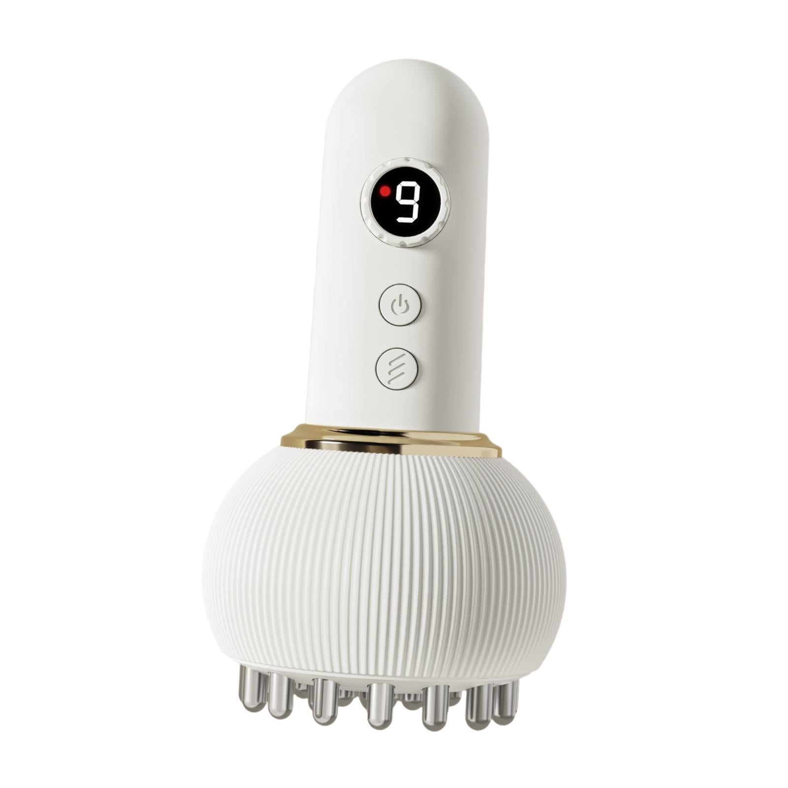 Electric Cupping Massager Gua Sha Home Use 9 Adjustable Levels Beige