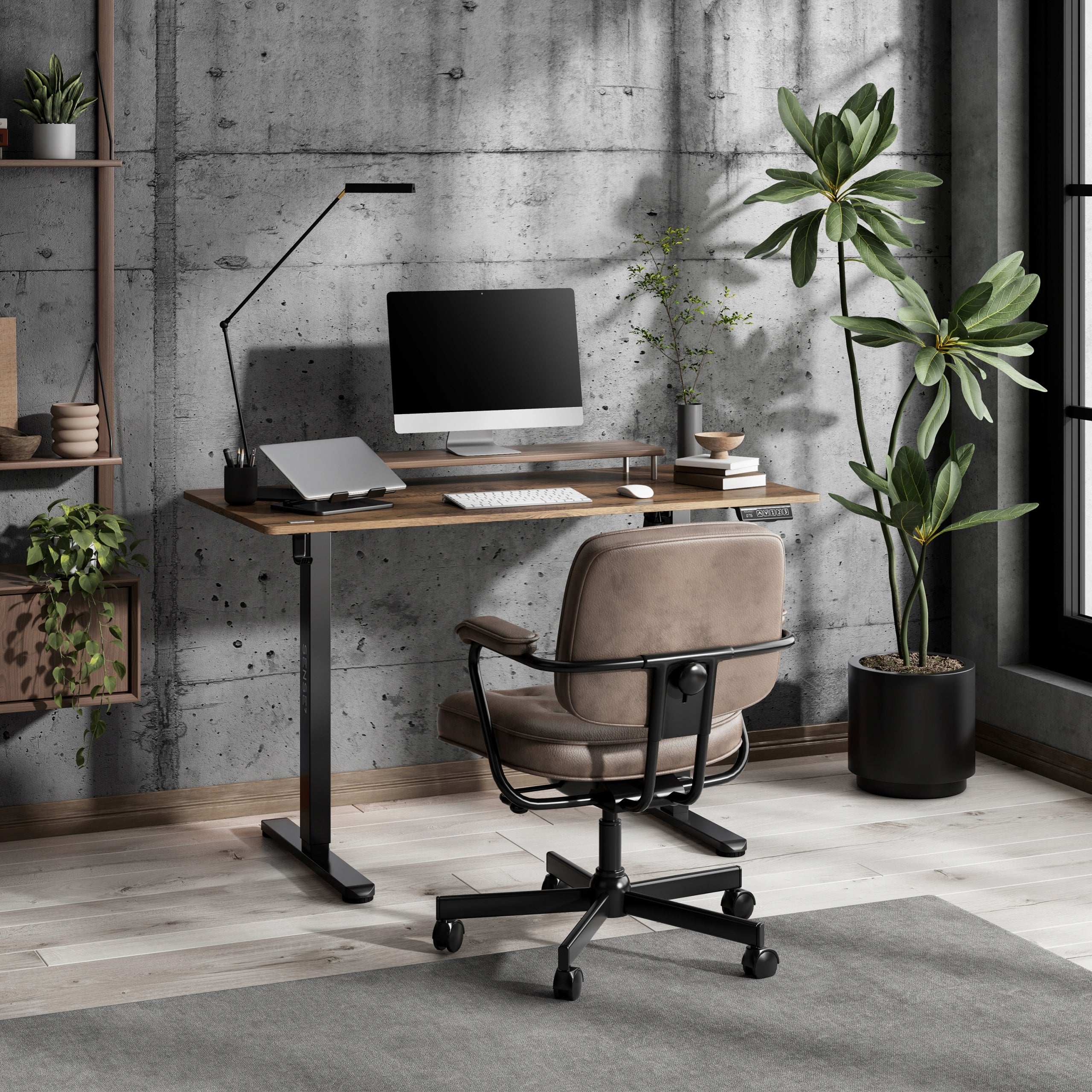 Electric Desk Adjustable 120x60cm Height Adjustment 72-118cm SENSE7 EAN (GTIN) 5902659847942