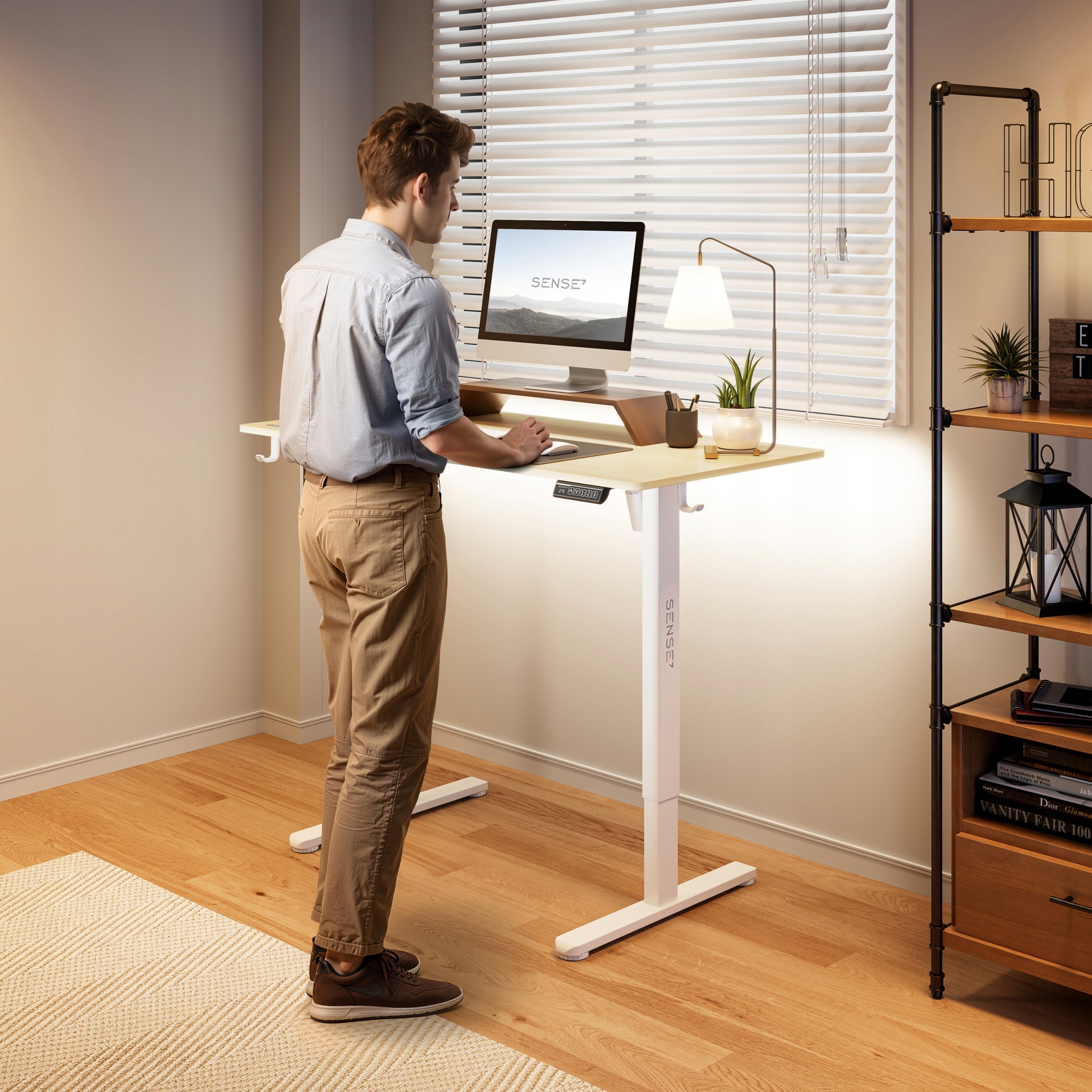 Electric Desk Adjustable 120x60cm Height Adjustment 72-118cm SENSE7 Manufacturer code 14490996