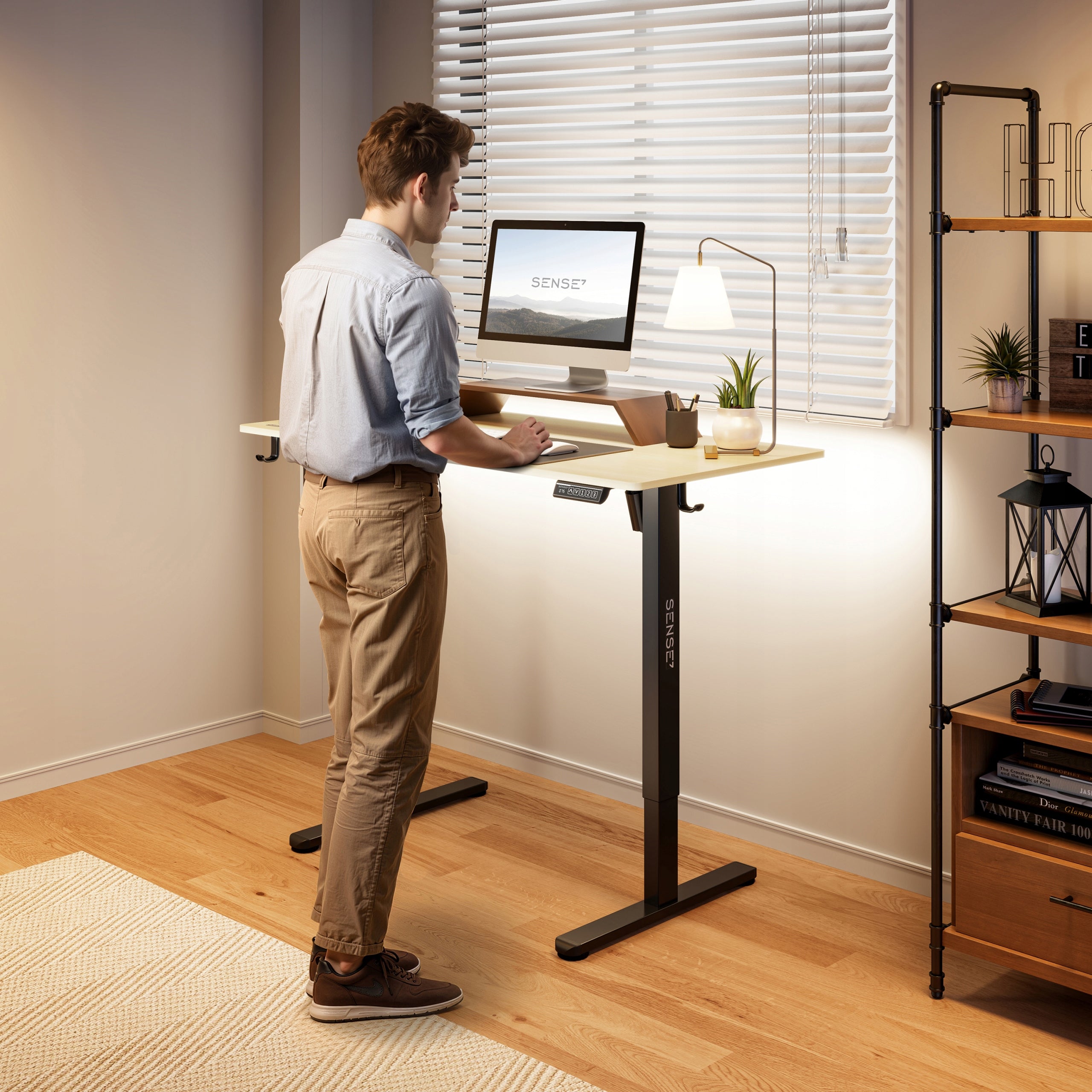 Electric Desk Adjustable 120x60cm Height Adjustment 72-118cm SENSE7 Manufacturer code 14491004