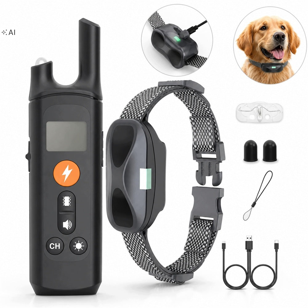 Electric Dog Collar Training Safe 800m LED Waterproof