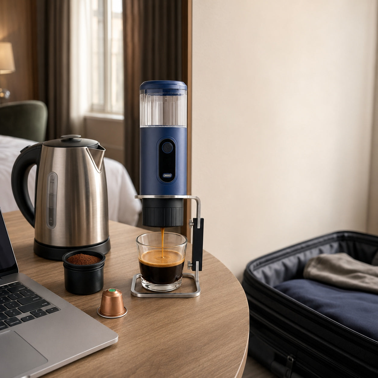 Electric Espresso Maker 19 Bar, Nespresso-Compatible Pods & Ground Coffee Manufacturer code AG251106013571