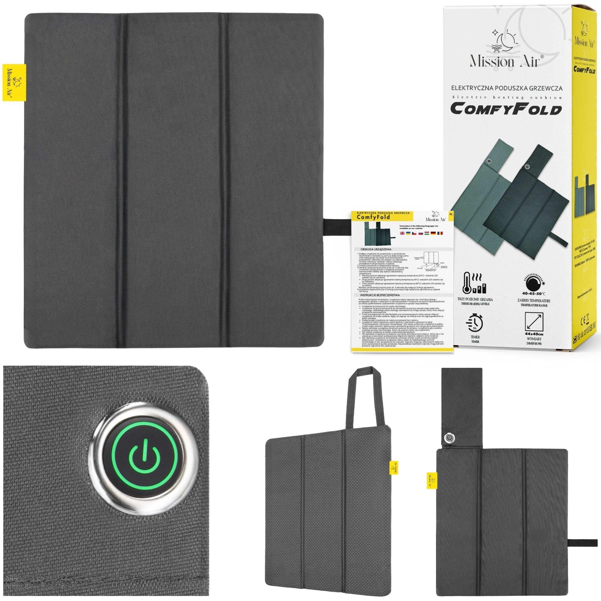 Electric FOLDING HEATING CUSHION FOR CHAIR Stadium Heating Mat