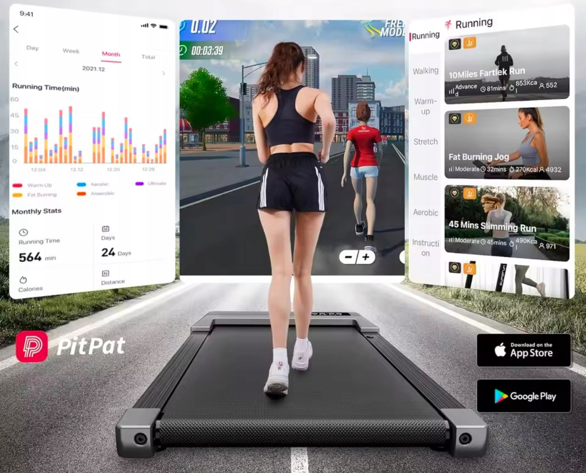 Electric FOLDING TREADMILL 1-6km/h 110kg bed/desk TREADMILL pilot Manufacturer code BA06-B1 grey