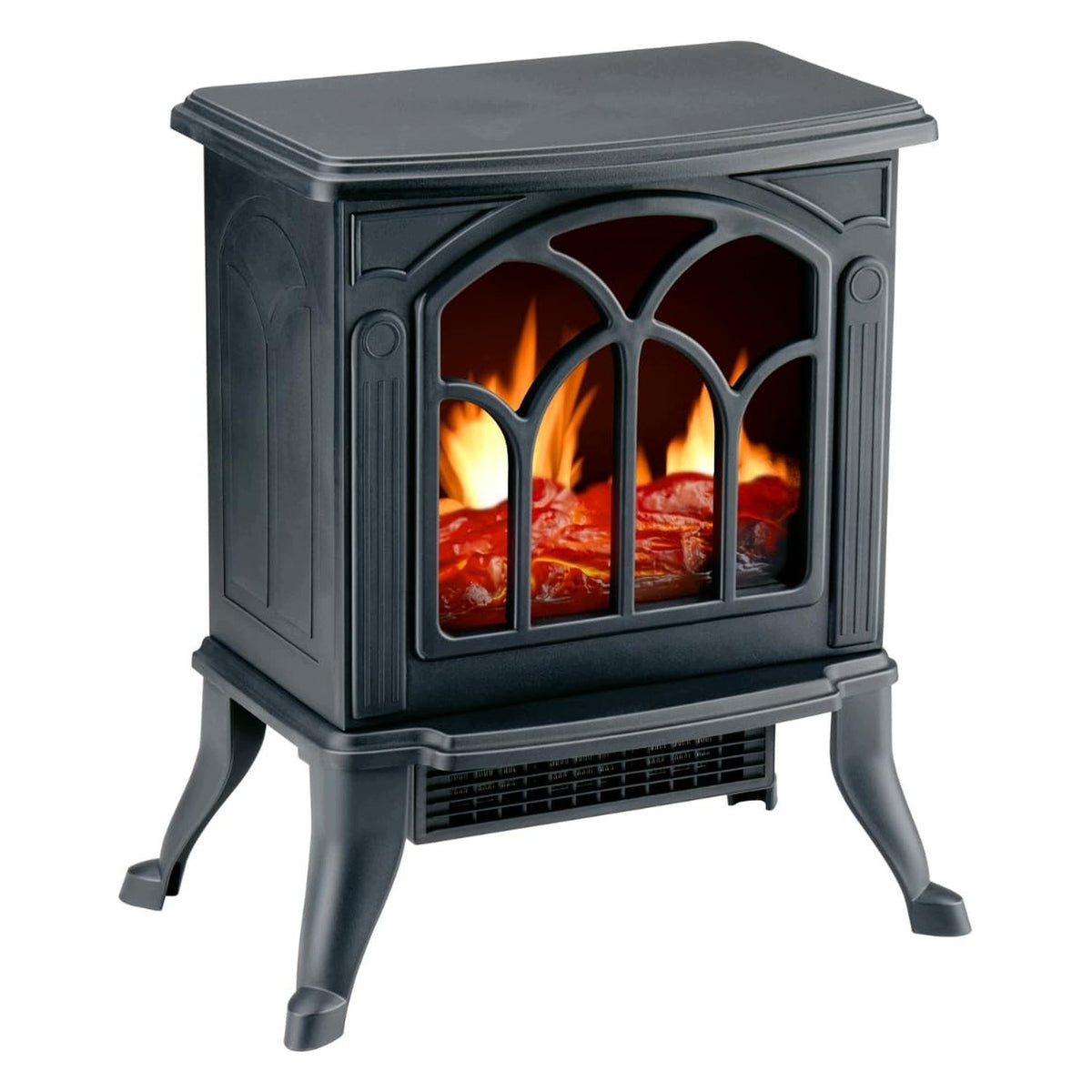 Electric Fireplace - Realistic Flame Effect - With Thermostat