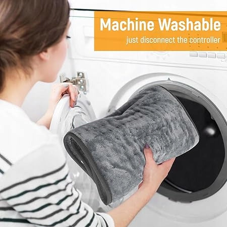 Electric Flannel Heating Pillow 30 x 60 (Grey) Packaging status original