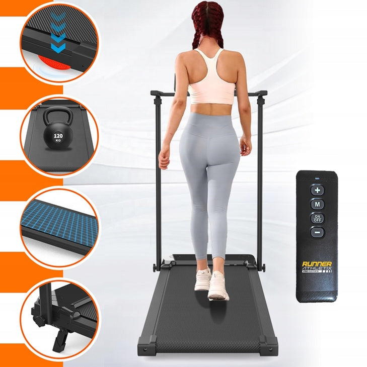 Electric Folding Treadmill 12kmh Quiet Rehabilitation Walkingpad RAX9005 Maximum user weight 120 kg