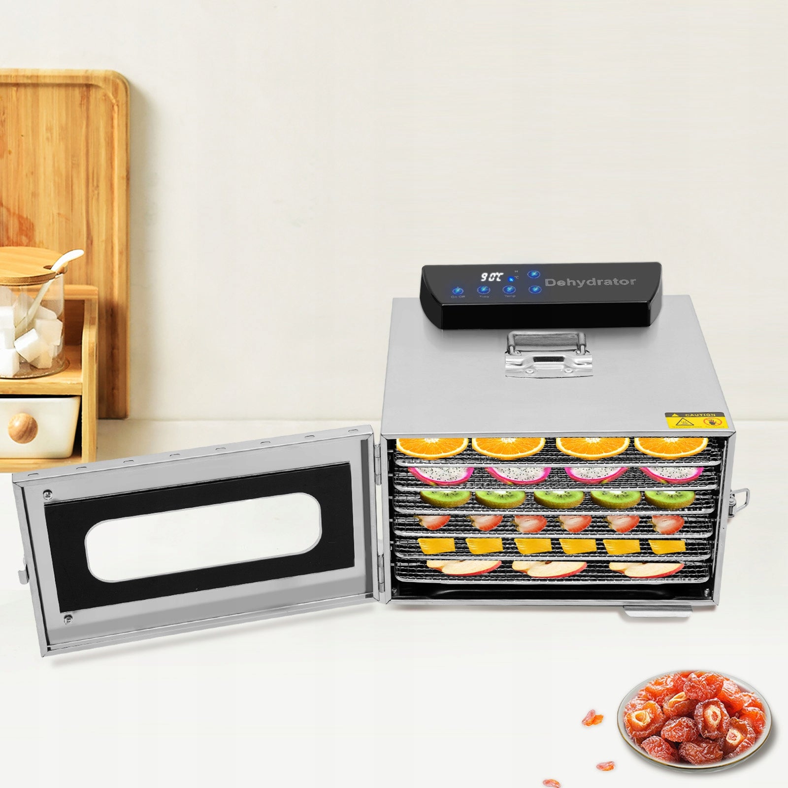 Electric Food Dehydrator, 6- Layer Dryer for Fruits/Vegetables/Meat