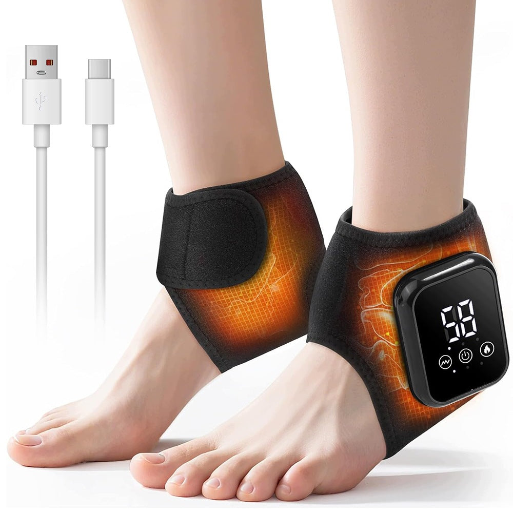 Electric Foot Massager with 2000mAh Battery, Black Material