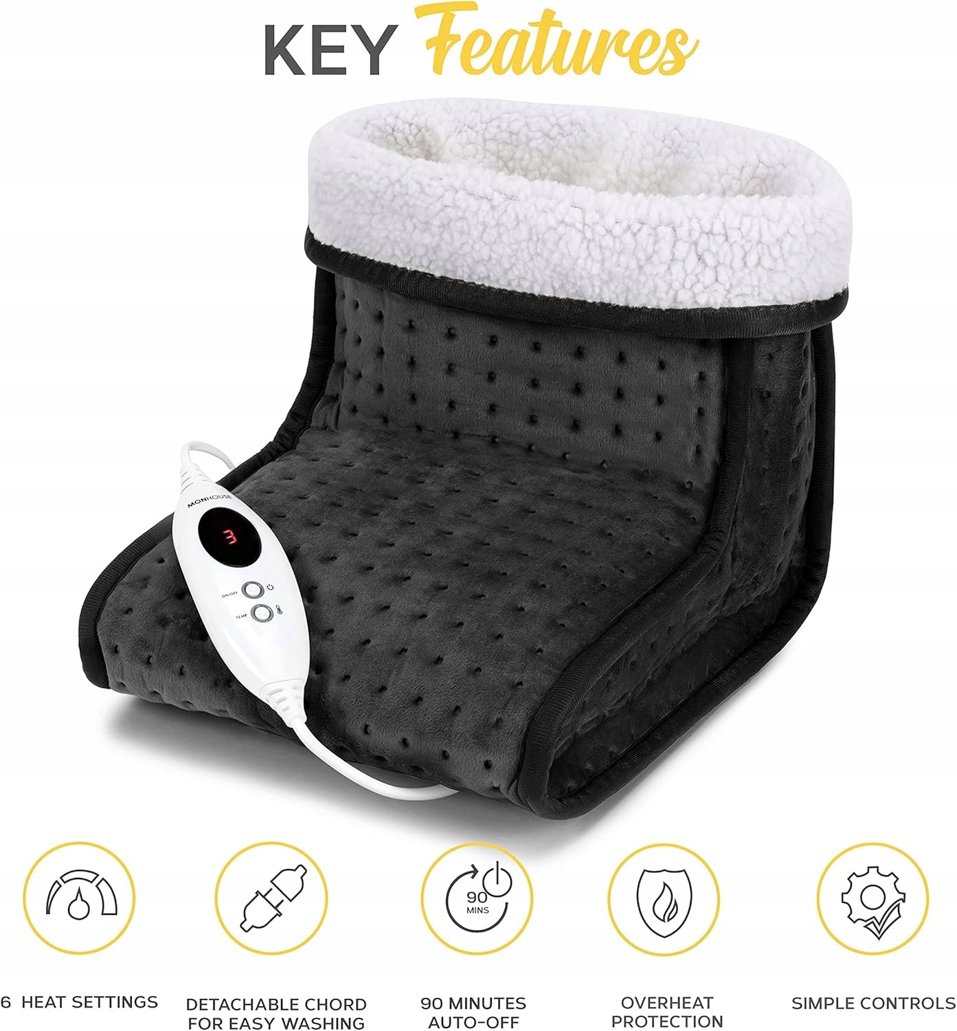 Electric Foot Warmer SHOE ELECTRIC Remote Control