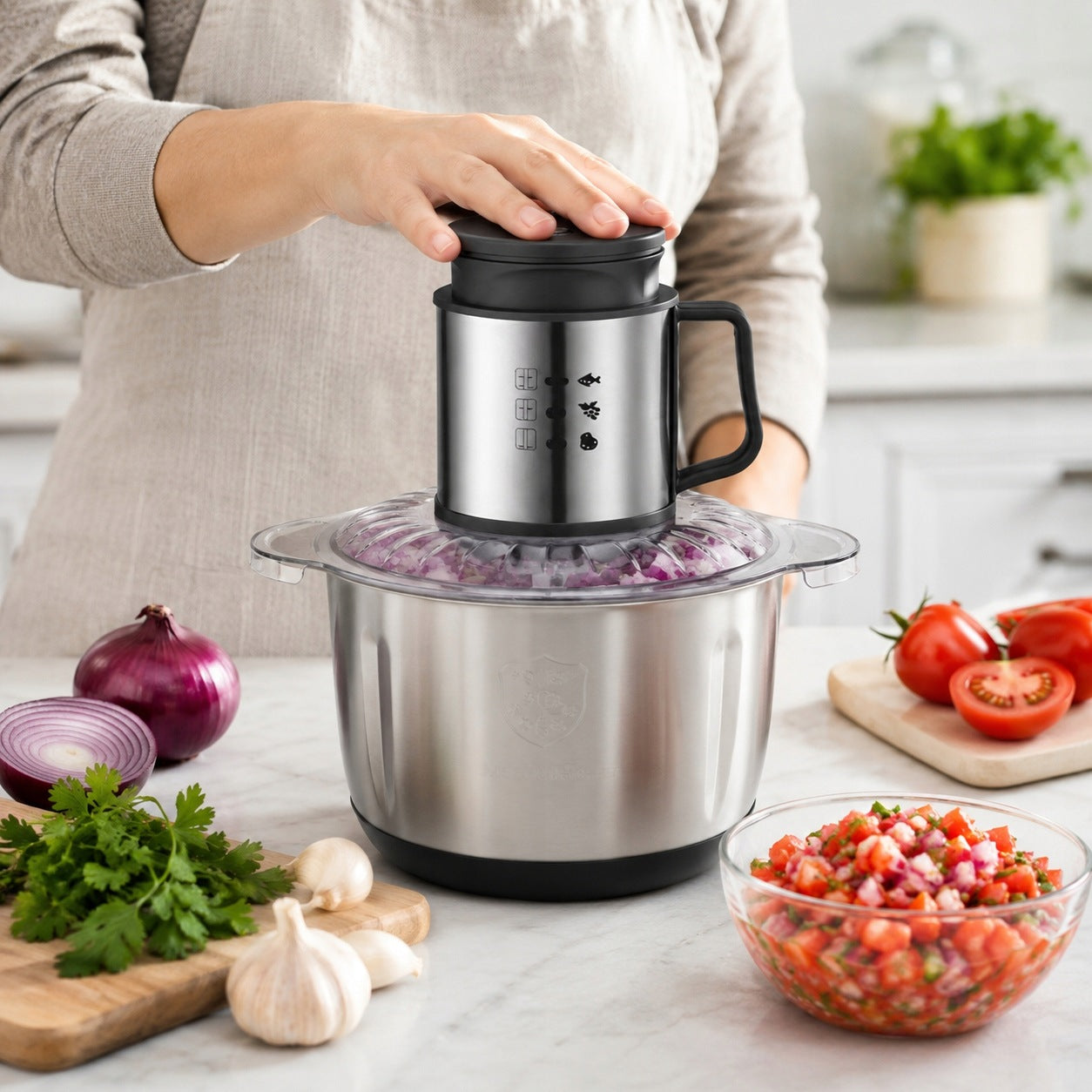 Electric Fruit Shredder Vegetable Meat1000W Strong 5l Manufacturer code hs-fp1005l