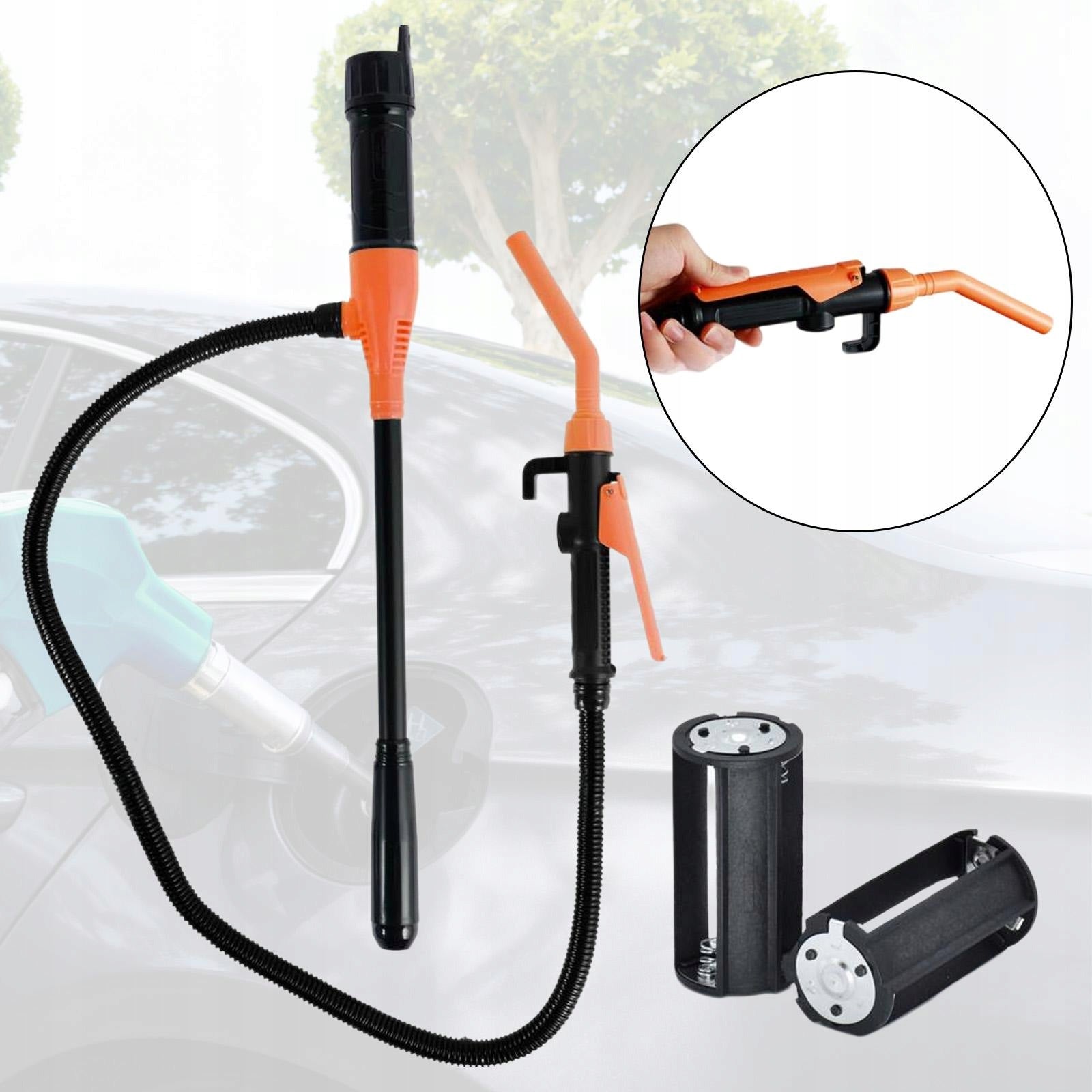 Electric Fuel Transfer Pump Easy Liquid Transfer 90cm Flexible With Adapter