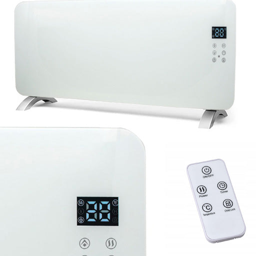Electric Glass Heater 2000W Heating Power Energy Efficient LED PILOT