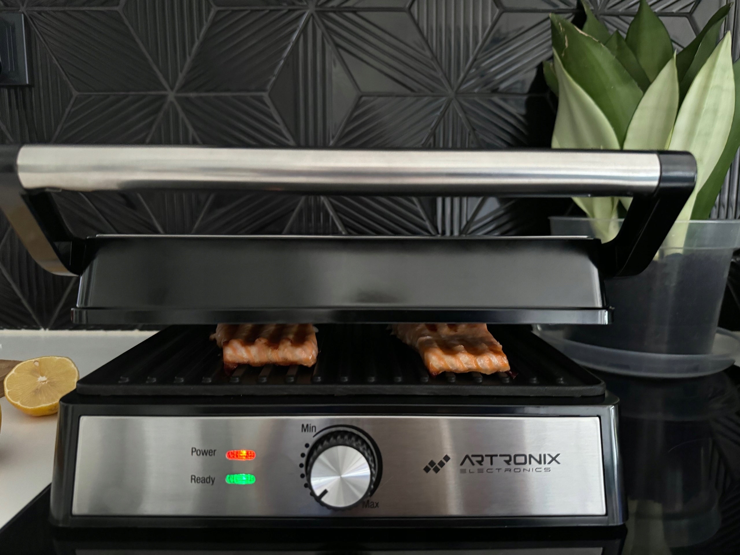 Electric Grill 2000W for Panini Toast Toaster Opening Flat Model 577618660