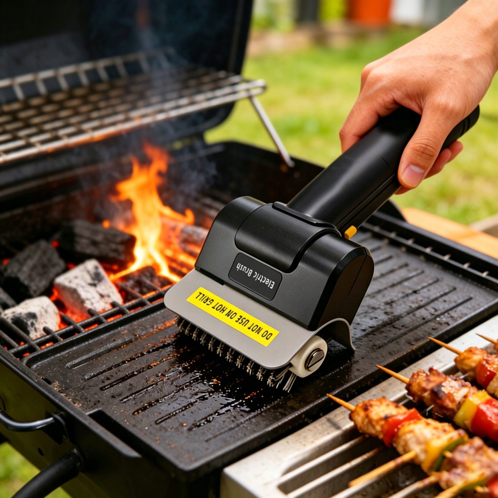 Electric Grill Brush, Grill Cleaning Tool 1100RPM+ Gloves Kind other