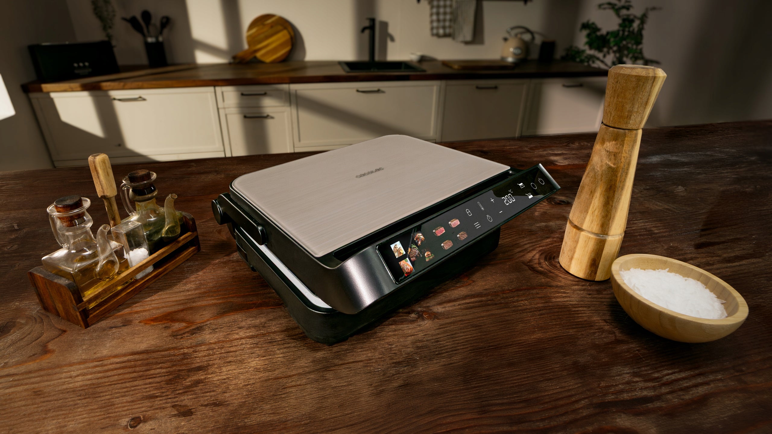 Electric Grill Cecotec Rock’nGrill 2000 PerfectCook Temperature Probe Brand Cecotec