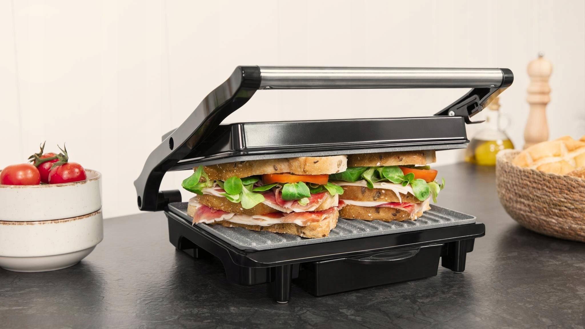 Electric Grill Contact Cecotec Rock'nGrill 1500 Rapid 1500W Silver Brand Cecotec