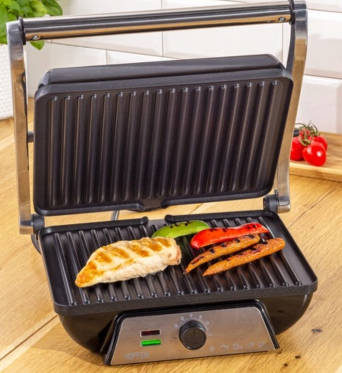 Electric Grill Contact Hoffen – 2000W , opening 180° Packaging status original