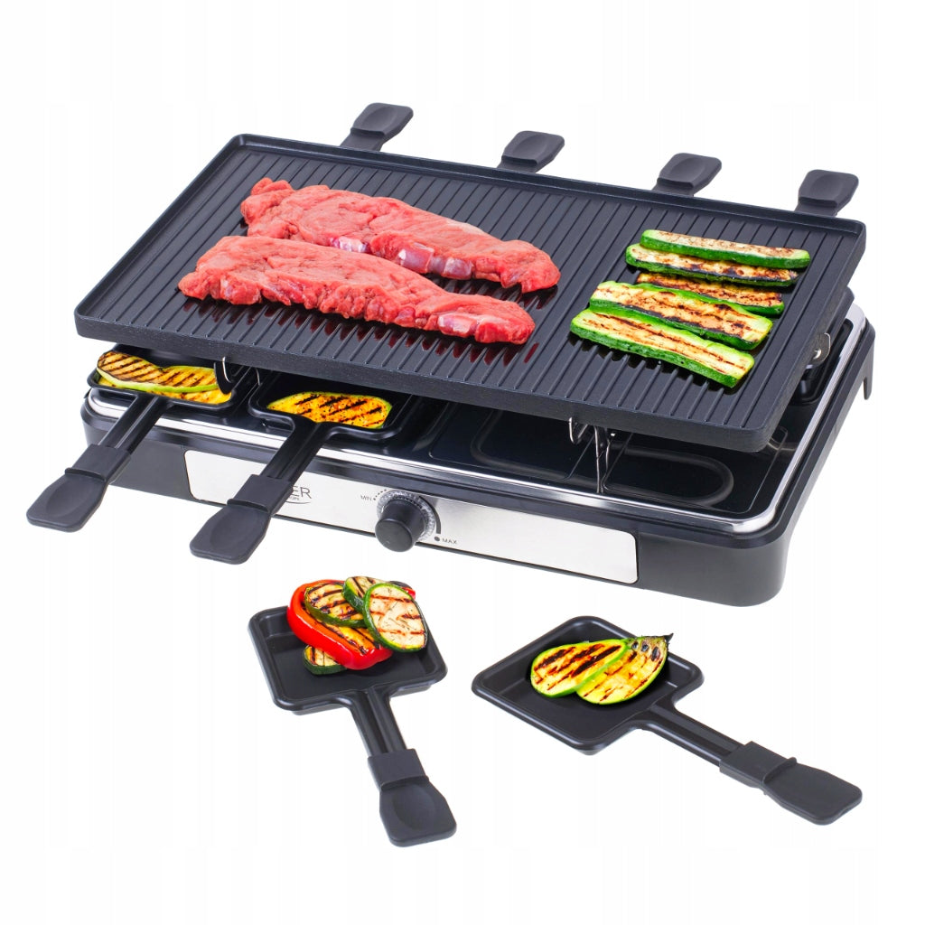 Electric Grill Large Garden Table MultiGrill Set for 8 People Model AD6616