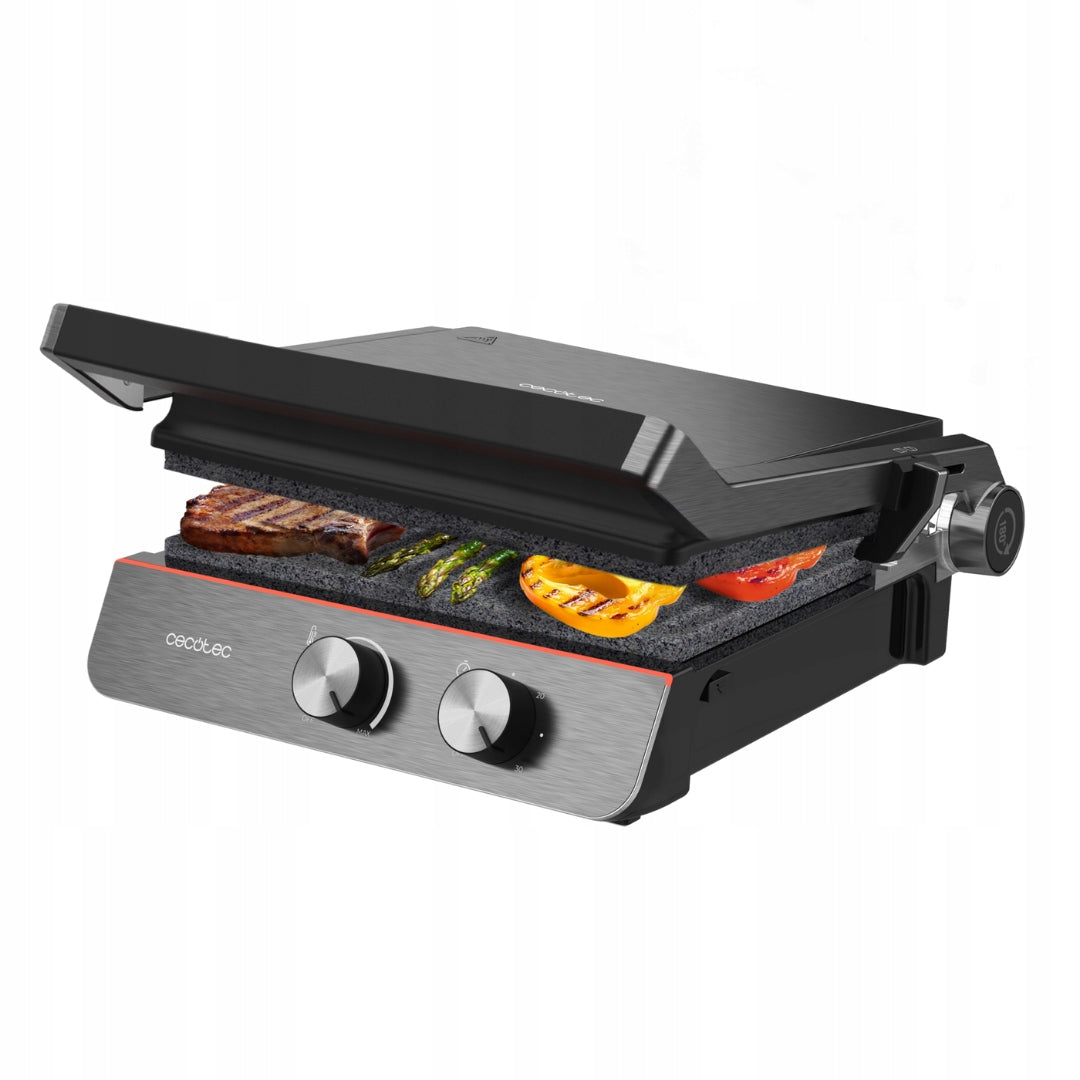 Electric Grill Lockable Toaster Rock’nGrill Blaze Neon 2200 W
