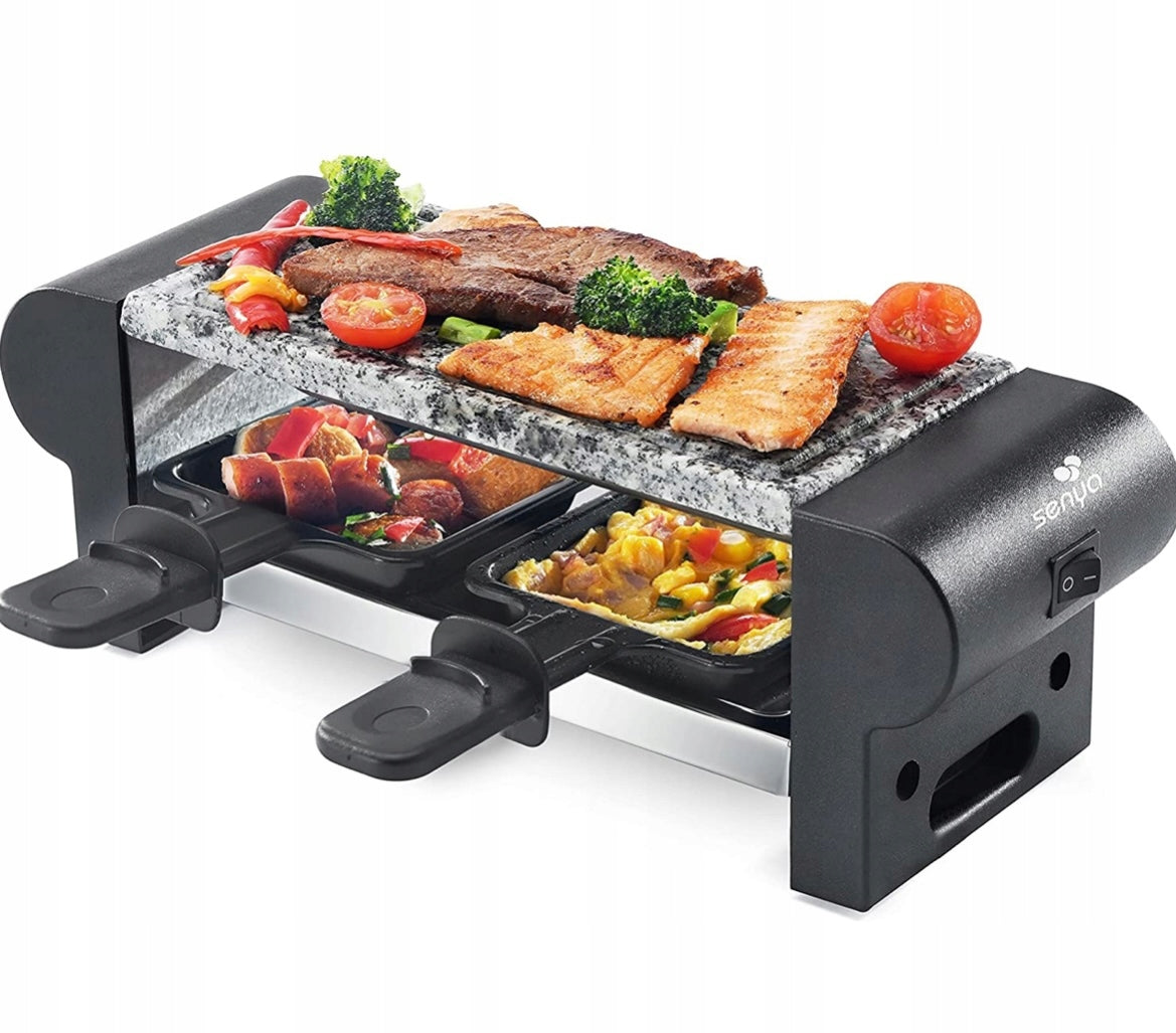 Electric Grill Raclette 2 Persons 350W Grill Stone SYCK-G064 Mini