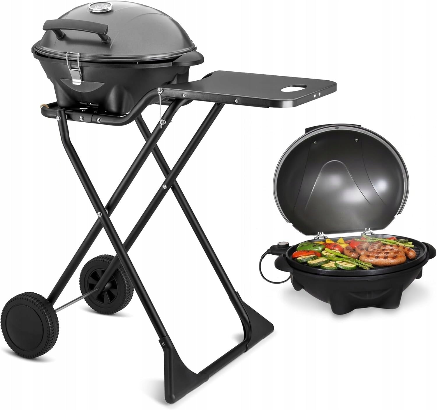 Electric Grill Standing First Austria 2400W Black