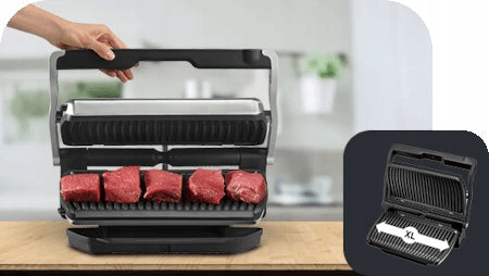 Electric Grill TEFAL Optigrill XL GC760D Toaster Folding Strong Grill type folding