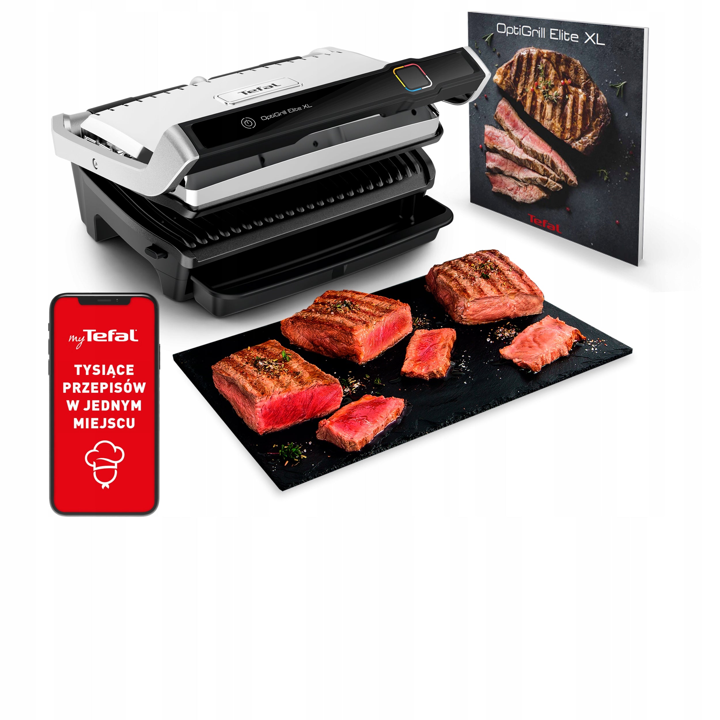 Electric Grill TEFAL Optigrill XL GC760D Toaster Folding Strong