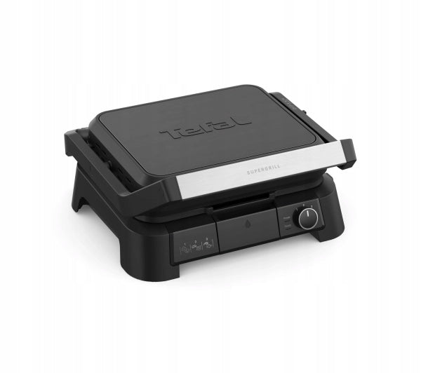 Electric Grill Tefal SuperGrill GC5108 600cm2 Contact Black Power rating 2000 W