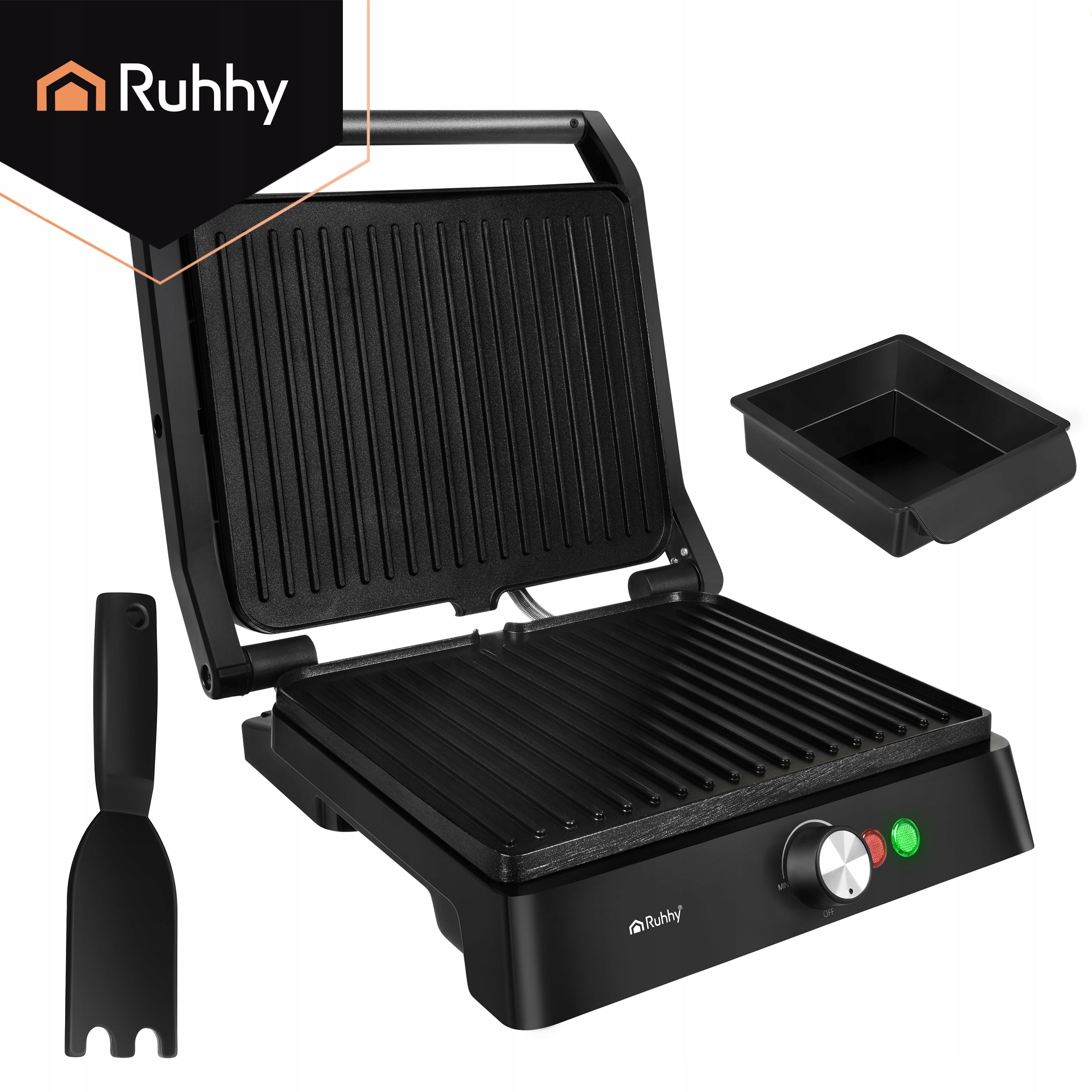 Electric Grill Toaster Folding 2000W Contact Temp. Temperature control yes