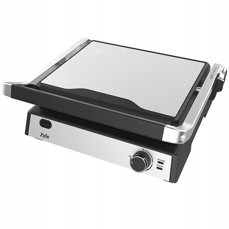 Electric Grill Toaster Folding Zyle 2000W Removable Plates Packaging status original