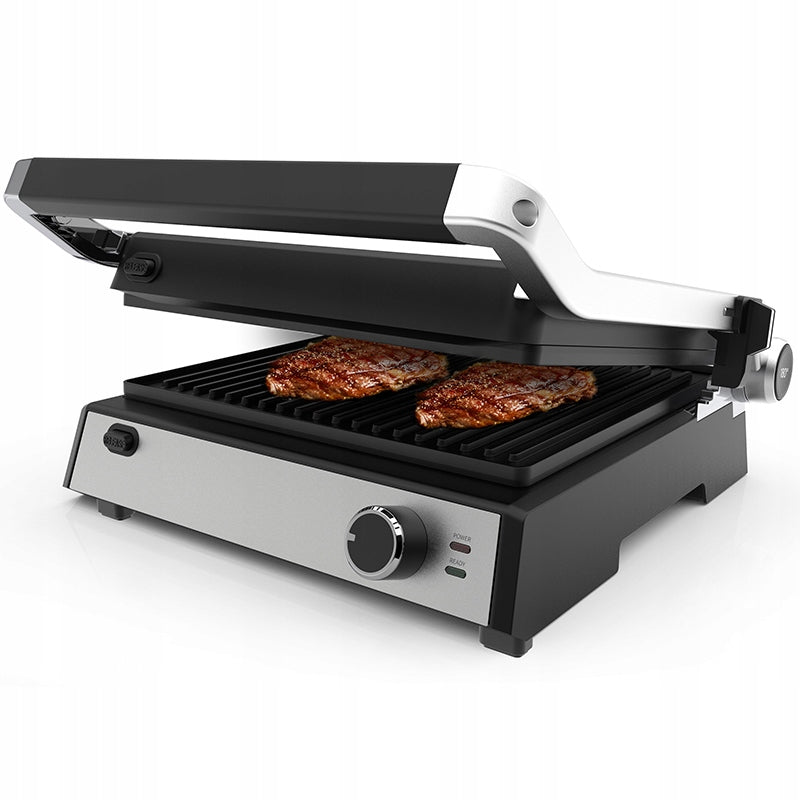 Electric Grill Toaster Folding Zyle 2000W Removable Plates