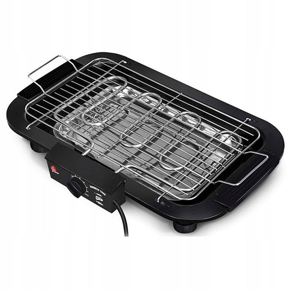 Electric Grill for Balcony Traditional Terrace 2000W Smoke Free Table Dominant color black