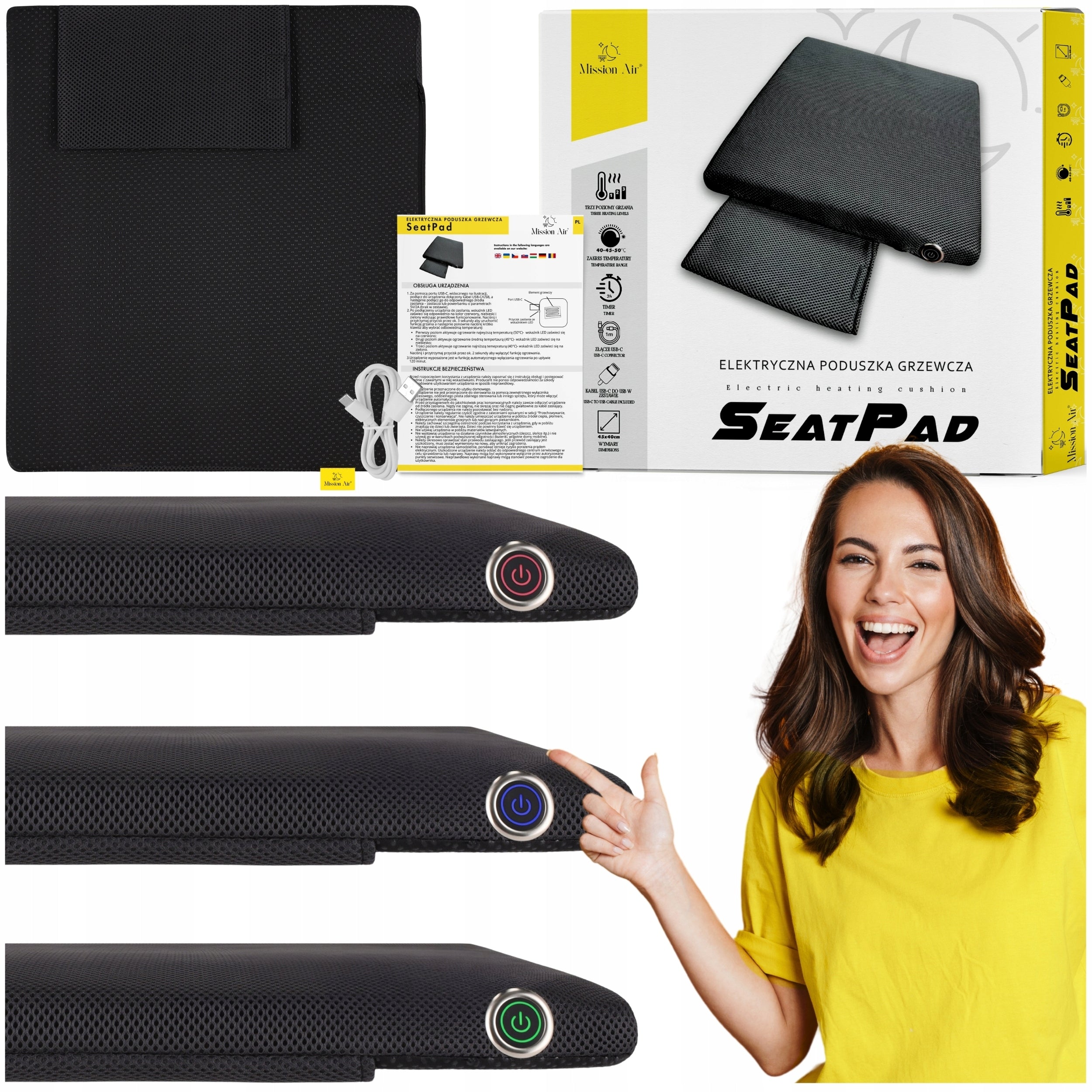 Electric HEATING CUSHION FOR CHAIR warming USB HEATING MAT