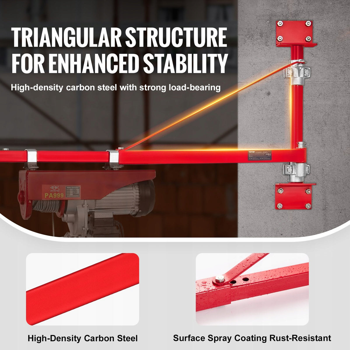 Electric HOIST ARM Rotary Handle Lifting Capacity 300 kg per Construction Brand no brand